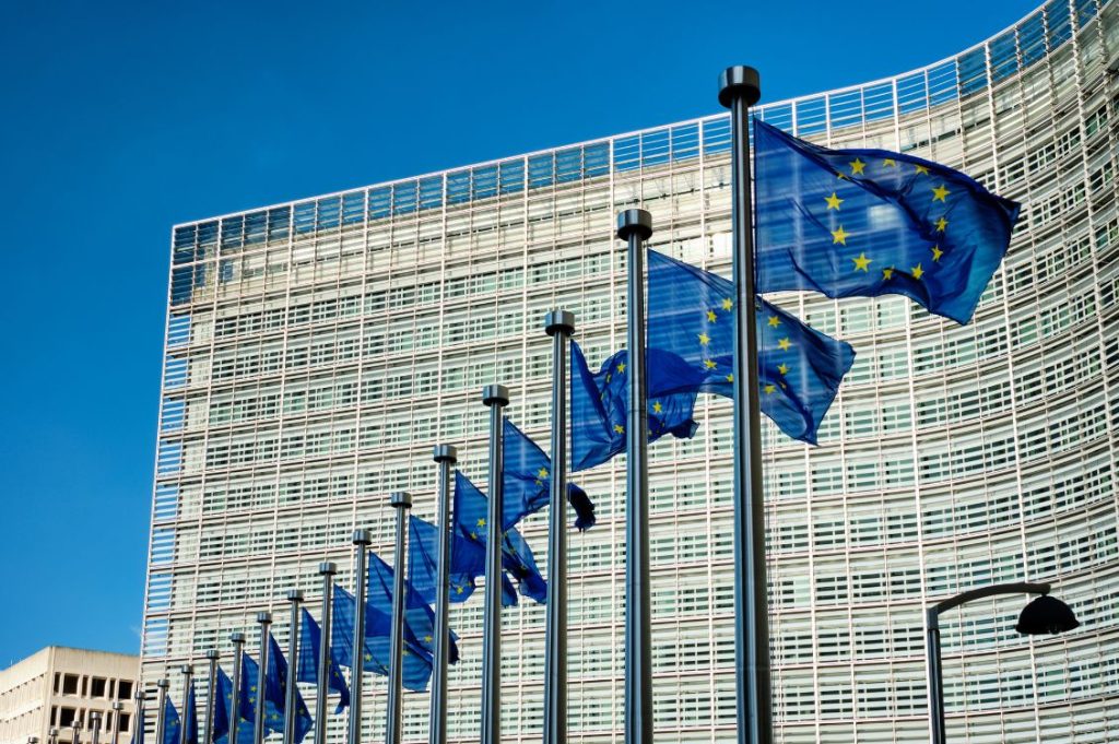 Il palazzo della sede di Bruxelles del Parlamento europeo, i cui membri verranno rinnovati nelle elezioni europee 2024